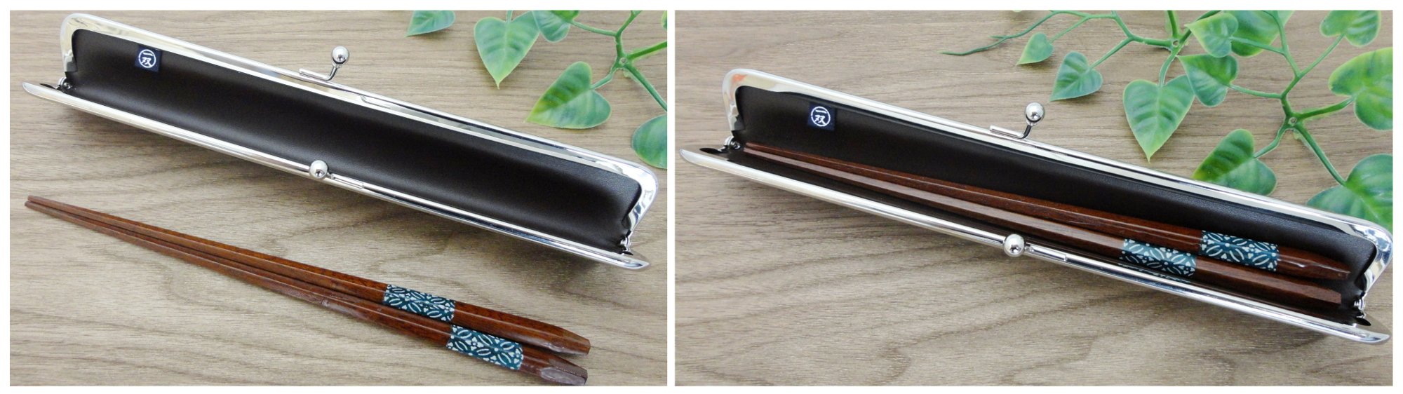 Amazon｜イシダ がま口 箸ケース とんぼ 朱｜弁当用箸・カトラリー